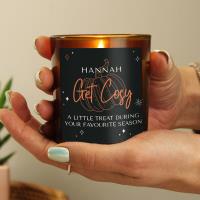 Personalised Pumpkin Amber Glass Candle Extra Image 1 Preview